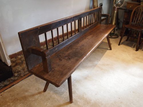 BENCH WONDERFUL EUROPEAN SETTLE PINE VICTORIAN PERIOD C1870 - ADDITIONAL PHOTO 1