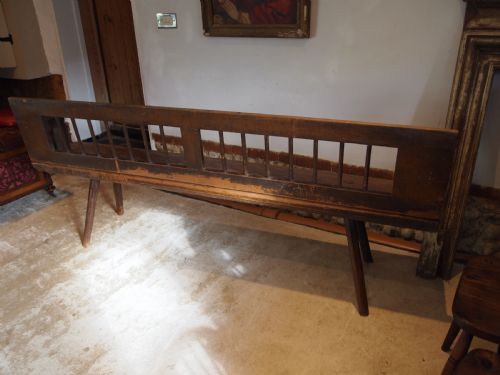 BENCH WONDERFUL EUROPEAN SETTLE PINE VICTORIAN PERIOD C1870 - ADDITIONAL PHOTO 7
