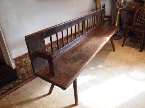 BENCH WONDERFUL EUROPEAN SETTLE PINE VICTORIAN PERIOD C1870 - ADDITIONAL PHOTO 11