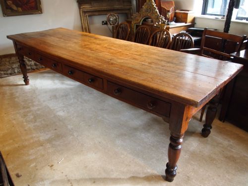 TABLE RARE REMARKABLE ELM ASH REFECTORY FARMHOUSE LARGE DINING C1840 - ADDITIONAL PHOTO 11
