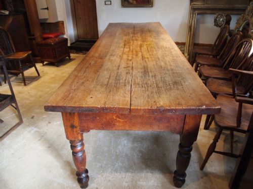 TABLE RARE REMARKABLE ELM ASH REFECTORY FARMHOUSE LARGE DINING C1840 - ADDITIONAL PHOTO 15