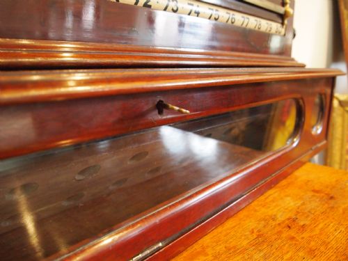 SNOOKER SCOREBOARD VICTORIAN MAHOGANY COX YEMAN LONDON C1890 - ADDITIONAL PHOTO 5