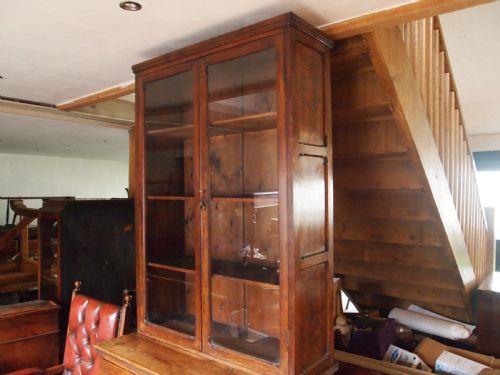 BOOKCASE DISPLAY RARE ARTS CRAFTS GOTHIC OAK PUGIN INF C1880 - ADDITIONAL PHOTO 6