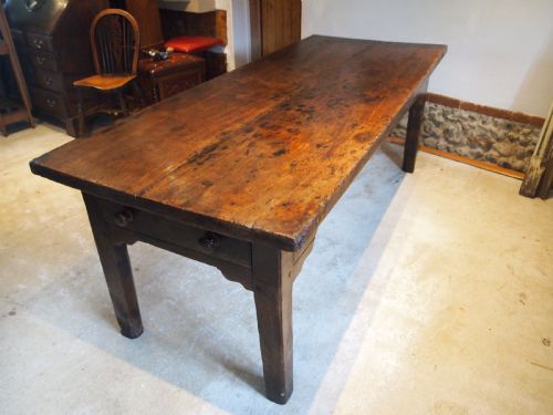 TABLE REFECTORY RARE ENGLISH ELM GEORGE III FARMHOUSE DINING C1790 - ADDITIONAL PHOTO 6