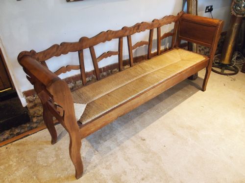BENCH SETTLE SOFA SWEDISH BIRCH C1900 - ADDITIONAL PHOTO 5