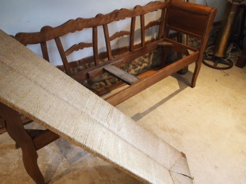 BENCH SETTLE SOFA SWEDISH BIRCH C1900 - ADDITIONAL PHOTO 6