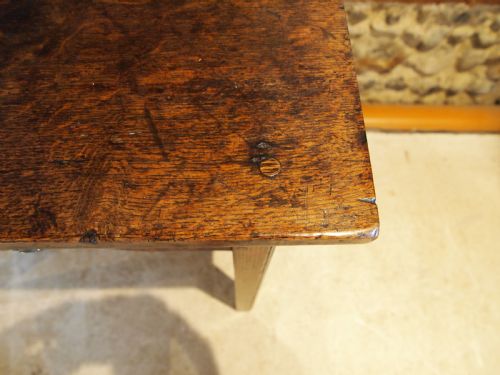 TABLE LOWBOY SIDE HALL LAMP GEORGE III OAK C1770 - ADDITIONAL PHOTO 6