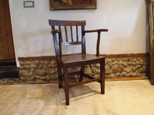 CHAIR SUFFOLK WINDSOR ARMCHAIR GEORGE IV ELM C1820 - ADDITIONAL PHOTO 3