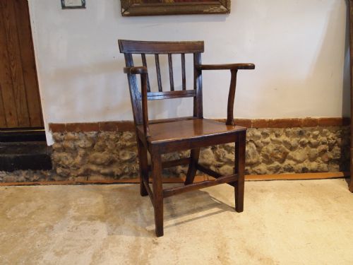 CHAIR SUFFOLK WINDSOR ARMCHAIR GEORGE IV ELM C1820 - ADDITIONAL PHOTO 8