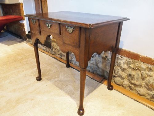 TABLE LOWBOY SUPERB GEORGE III OAK SIDE LAMP HALL C1770 - ADDITIONAL PHOTO 7