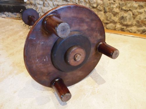 SNOOKER CUE STAND FINE VICTORIAN MAHOGANY REVOLVING C1890 - ADDITIONAL PHOTO 6