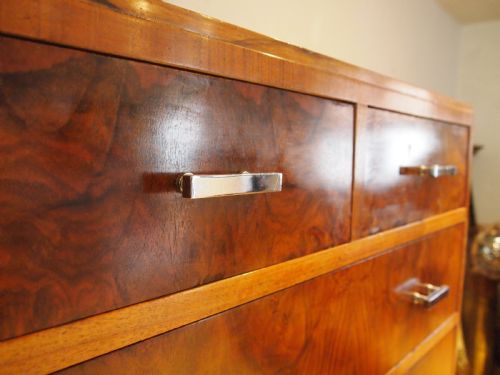 CHEST OF DRAWERS HEALS LONDON ART DECO WALNUT C1920 - ADDITIONAL PHOTO 1