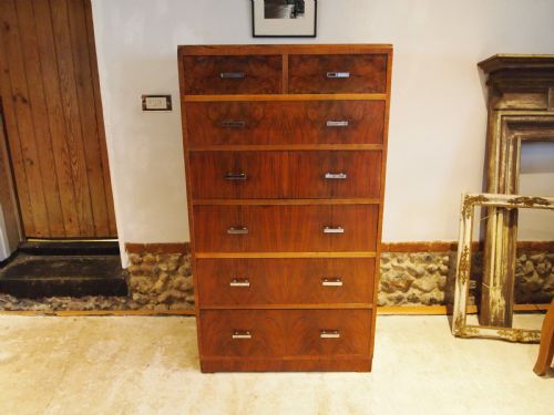 CHEST OF DRAWERS HEALS LONDON ART DECO WALNUT C1920 - ADDITIONAL PHOTO 5