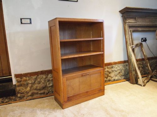 BOOKCASE ARTS AND CRAFTS OAK MANNER OF HEALS C1920 - ADDITIONAL PHOTO 3