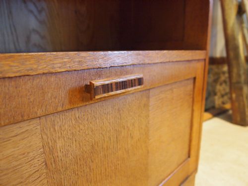 BOOKCASE ARTS AND CRAFTS OAK MANNER OF HEALS C1920 - ADDITIONAL PHOTO 4