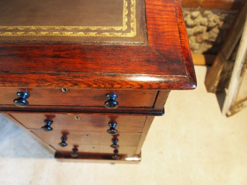 DESK STUNNING VICTORIAN OAK 3 PART C1880 - ADDITIONAL PHOTO 1