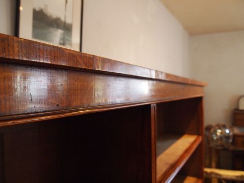 BOOKCASE FINE LARGE VICTORIAN OAK ADJUSTABLE C1880 - ADDITIONAL PHOTO 1