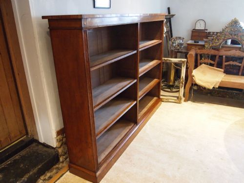 BOOKCASE FINE LARGE VICTORIAN OAK ADJUSTABLE C1880 - ADDITIONAL PHOTO 2