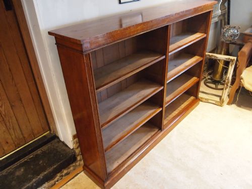 BOOKCASE FINE LARGE VICTORIAN OAK ADJUSTABLE C1880 - ADDITIONAL PHOTO 5