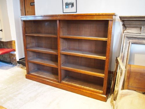 BOOKCASE FINE LARGE VICTORIAN OAK ADJUSTABLE C1880 - ADDITIONAL PHOTO 8