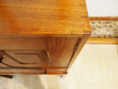 CUPBOARD CHEST COTSWOLD SCHOOL TYPE FINE QUALITY CHESTNUT C1930 - ADDITIONAL PHOTO 3