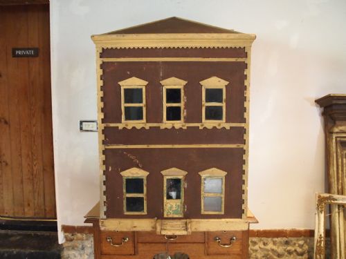 dolls house grand victorian dated 1896 london double sided - CATEGORY: ANTIQUE MISCELLANEOUS - DATED 1890