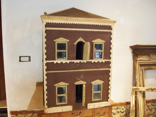 DOLLS HOUSE GRAND VICTORIAN DATED 1896 LONDON DOUBLE SIDED - ADDITIONAL PHOTO 9