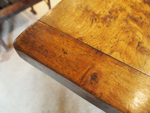 TABLE OAK REFECTORY DINING 17TH C STYLE FARMHOUSE C1900 - ADDITIONAL PHOTO 7