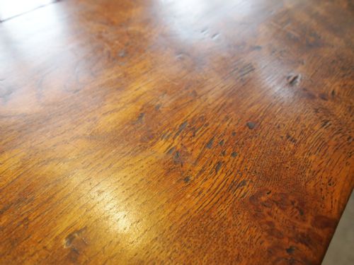 TABLE OAK REFECTORY DINING 17TH C STYLE FARMHOUSE C1900 - ADDITIONAL PHOTO 10