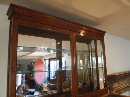 CABINET DISPLAY RARE VICTORIAN OAK SHOP COLLECTORS C1880 - ADDITIONAL PHOTO 1
