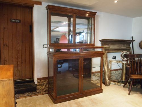 CABINET DISPLAY RARE VICTORIAN OAK SHOP COLLECTORS C1880 - ADDITIONAL PHOTO 5