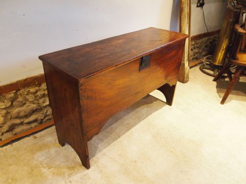 COFFER CHEST BLANKET BOX STUNNING GEORGE I ELM C1720 - ADDITIONAL PHOTO 5