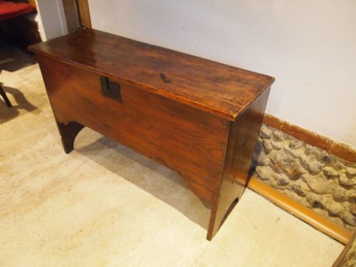 COFFER CHEST BLANKET BOX STUNNING GEORGE I ELM C1720 - ADDITIONAL PHOTO 11