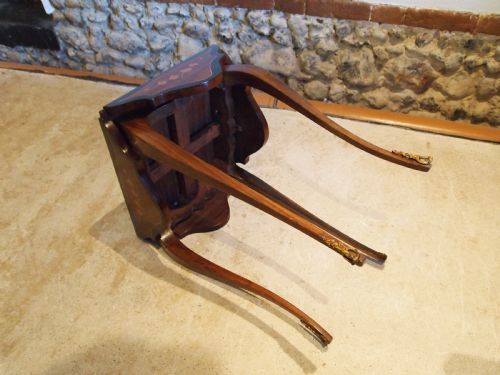 TABLE SIDE LAMP HALL FRENCH KINGWOOD INLAID C1900 - ADDITIONAL PHOTO 5