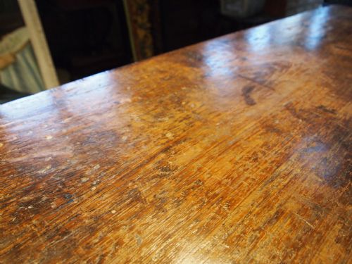 TABLE LARGE REFECTORY FARMHOUSE GEORGE III PADOUK ELVEDEN ESTATE C1790 - ADDITIONAL PHOTO 6