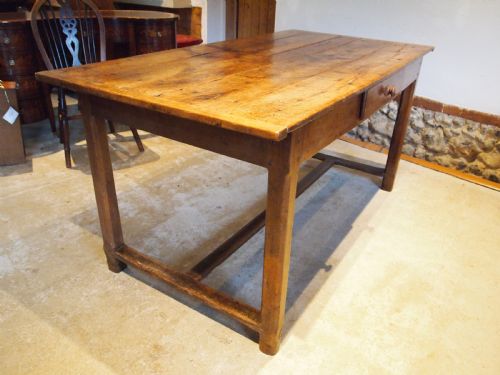 TABLE REFECTORY PEAR WOOD FARMHOUSE DINING FRENCH C1820 - ADDITIONAL PHOTO 10