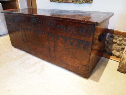 CHEST TRUNK COFFER RARE CYPRESS WOOD ITALIAN 16TH CENTURY C1580 - ADDITIONAL PHOTO 13