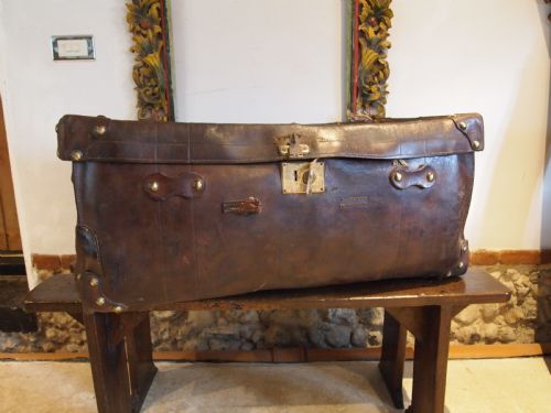 SUITCASE TRUNK LEATHER VICTORIAN BY REEVES SMITH BRISTOL C1880 - ADDITIONAL PHOTO 10