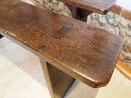 BENCHES RARE PAIR OF OAK GEORGE III TAVERN SETTLES DE LA POLE PUB C1790 - ADDITIONAL PHOTO 7