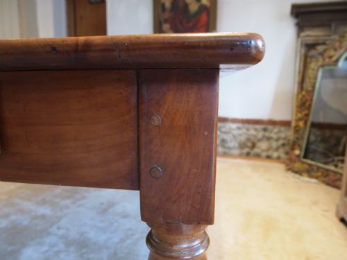 TABLE STUNNING EXTENDING REFECTORY FARMHOUSE DINING APPLE WOOD C1890 - ADDITIONAL PHOTO 8