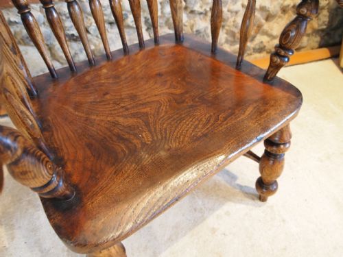 CHAIR WINDSOR RARE LOW JOHN SHADFORD CAISTOR FIRESIDE CHAIR C1860 - ADDITIONAL PHOTO 10