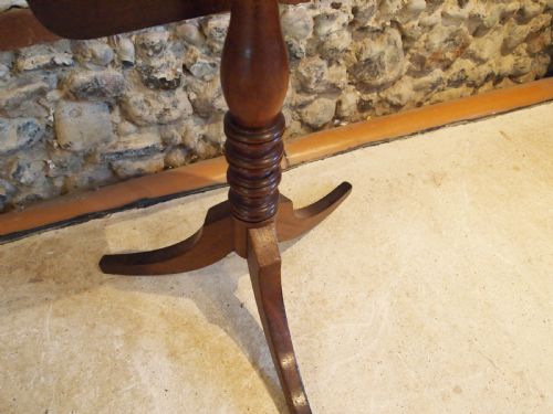 TABLE FINE GEORGE III CUBAN MAHOGANY SIDE HALL LAMP WINE C1790 - ADDITIONAL PHOTO 4