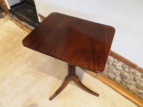 TABLE FINE GEORGE III CUBAN MAHOGANY SIDE HALL LAMP WINE C1790 - ADDITIONAL PHOTO 8