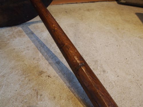 TABLE OUTSTANDING RARE PRIMITIVE NAIVE CRICKET TABLE C1770 - ADDITIONAL PHOTO 9