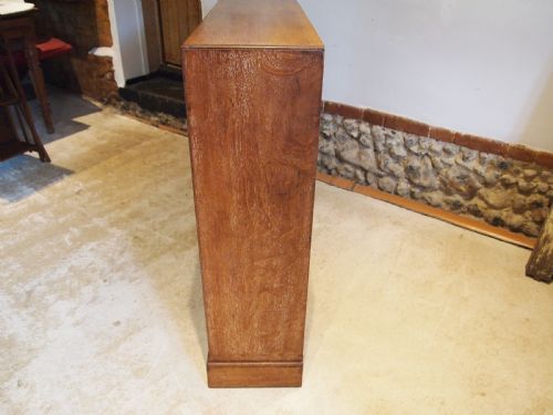 BOOKCASE QUARTER SAWN OAK ATTRI HEALS C1900 - ADDITIONAL PHOTO 8
