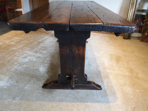 TABLE RARE QUEEN ANNE OAK REFECTORY DINING FARMHOUSE C1700 - ADDITIONAL PHOTO 1