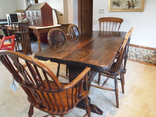 TABLE RARE QUEEN ANNE OAK REFECTORY DINING FARMHOUSE C1700 - ADDITIONAL PHOTO 2