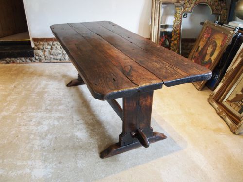 TABLE RARE QUEEN ANNE OAK REFECTORY DINING FARMHOUSE C1700 - ADDITIONAL PHOTO 3