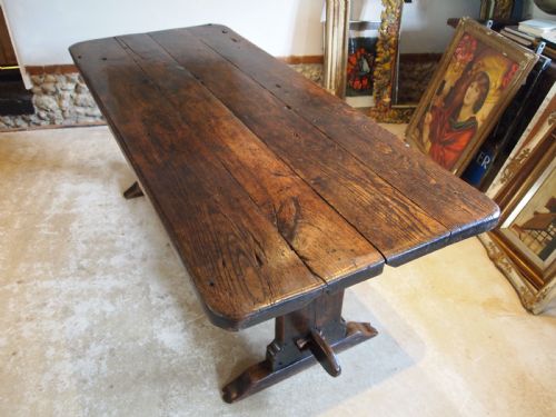 TABLE RARE QUEEN ANNE OAK REFECTORY DINING FARMHOUSE C1700 - ADDITIONAL PHOTO 4