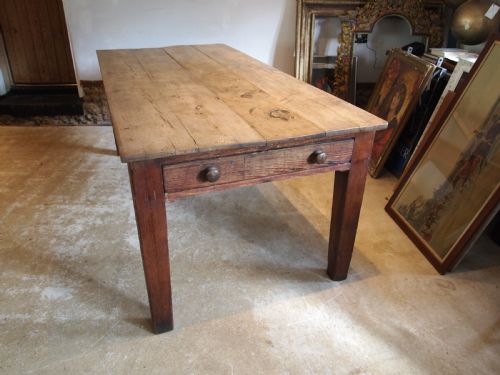 TABLE REFECTORY DINING KITCHEN VICTORIAN PINE SEATS 8 C1870 - ADDITIONAL PHOTO 7